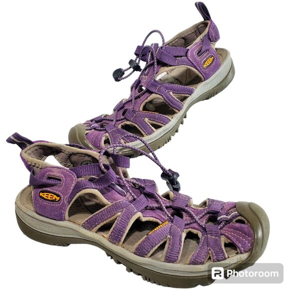 KEEN Trail Sandals Womens Whisper Waterproof Outdoor Size US 6.5 Hiking Purple - Picture 1 of 10